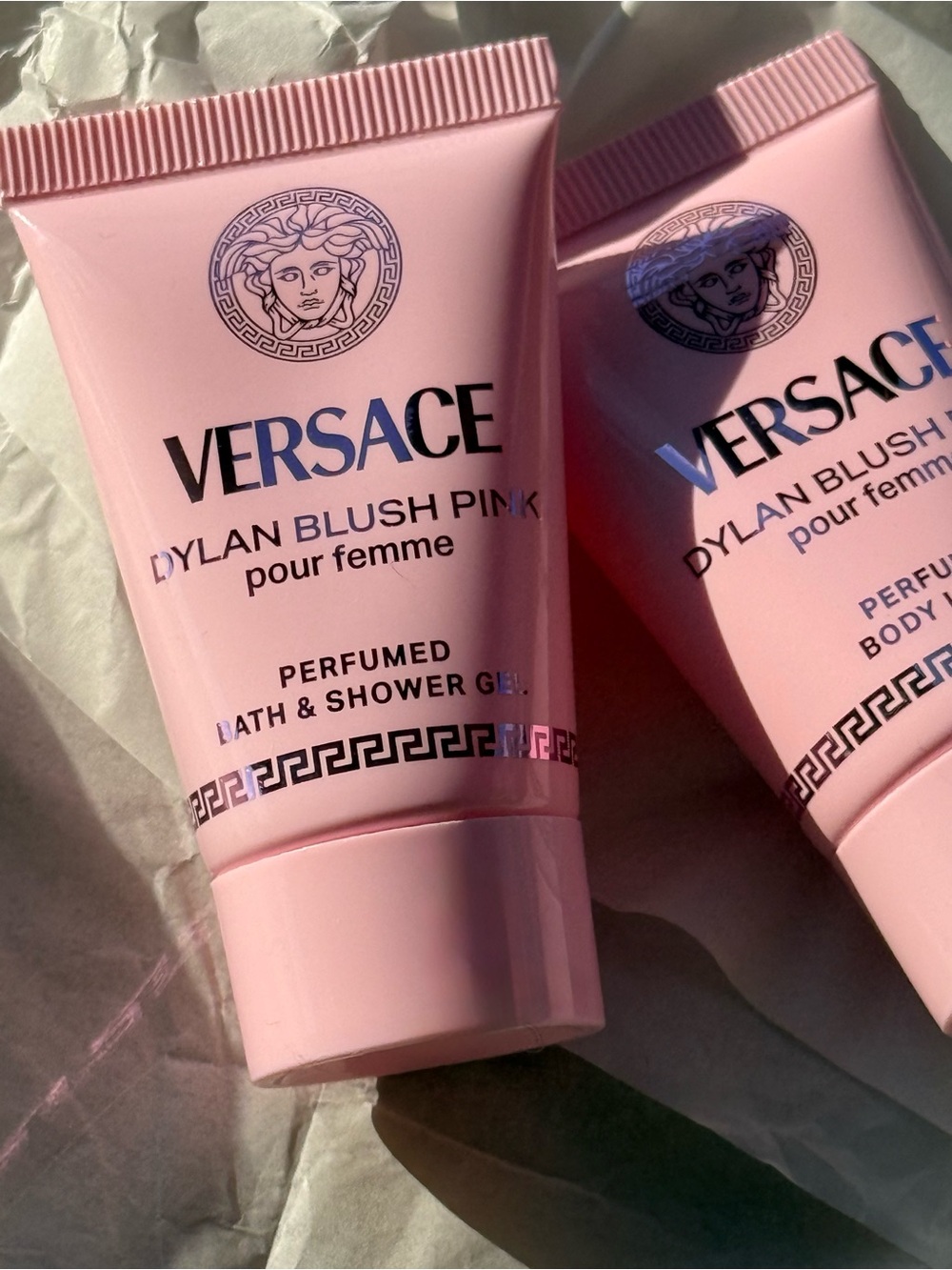 Versace Dylan Blush Travel Sized Shower Gel & Lotion